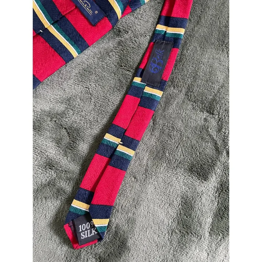 Oscar De La Renta Striped Tie 100% Silk BELK
